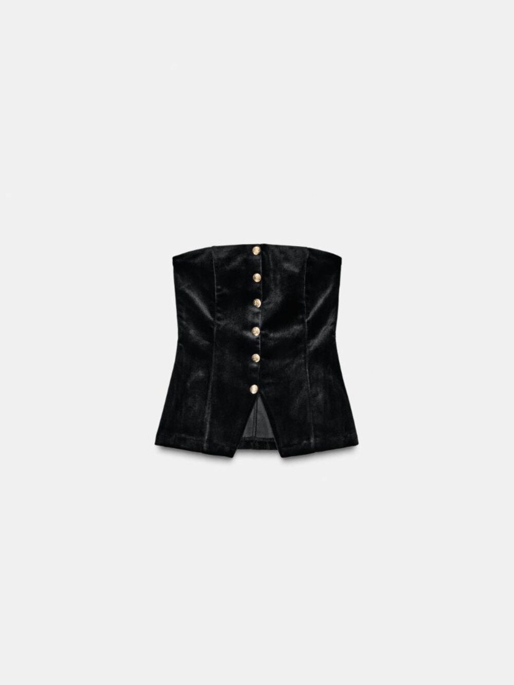 Zara Velvet Bandaue Top